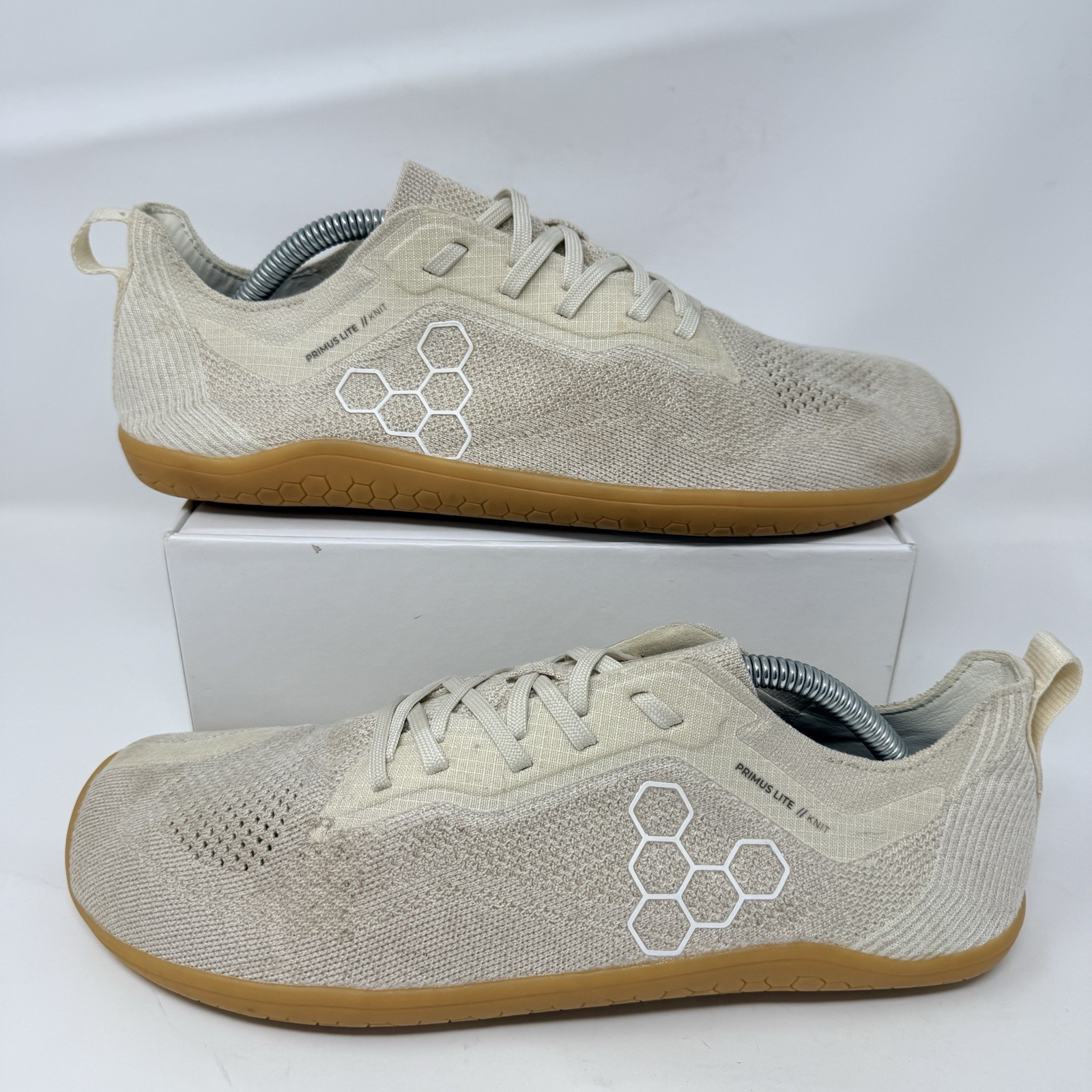 Vivobarefoot Primus Lite Knit Natural Coconut Mens Size 10 US / 43 EU 309576-02