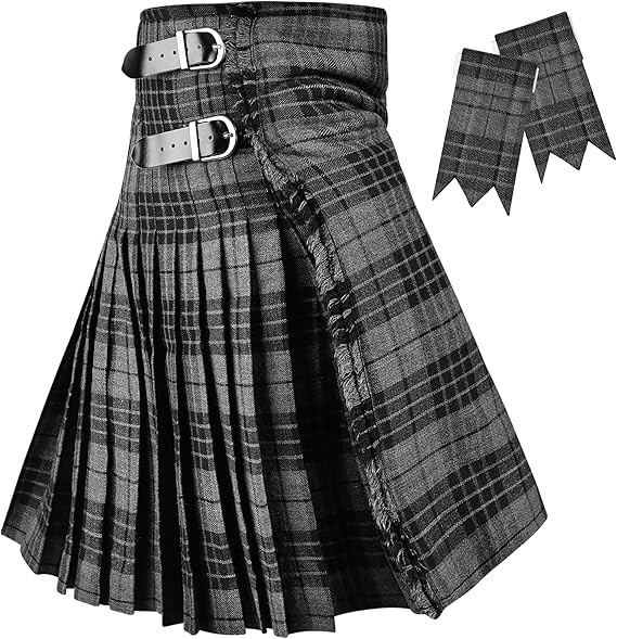 Kilt for Men - Traditional Scottish Tartan, 5 Yards, 16oz Premium Acrylic Wool