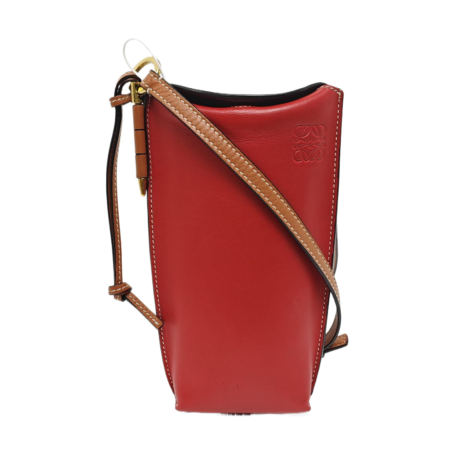 【Authentic】 LOEWE Gate Red Leather Handbags (DDP)