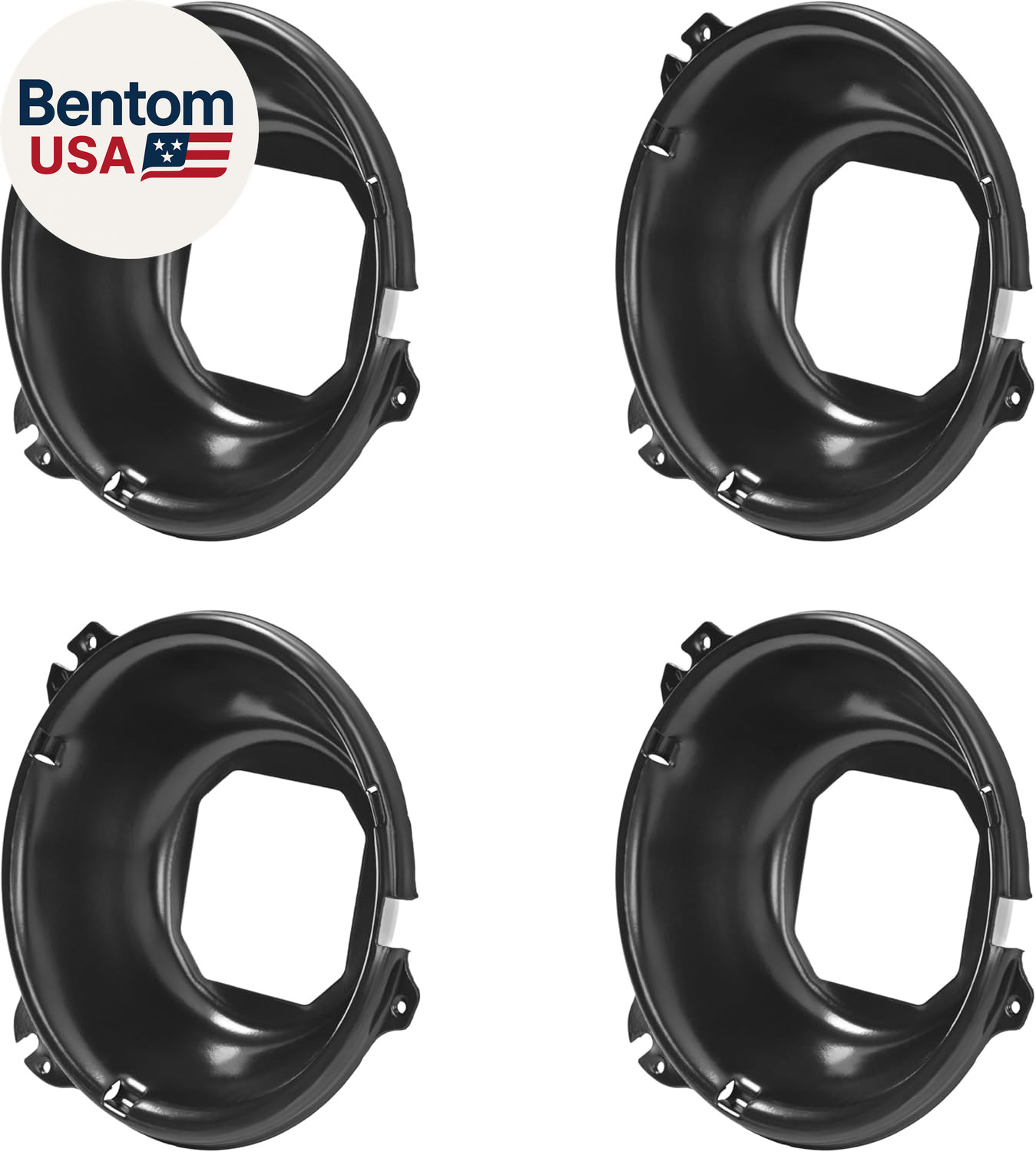 4 PCS Headlight Buckets Compatible with 1964-1972 Chevrolet Chevy Chevelle/El Ca