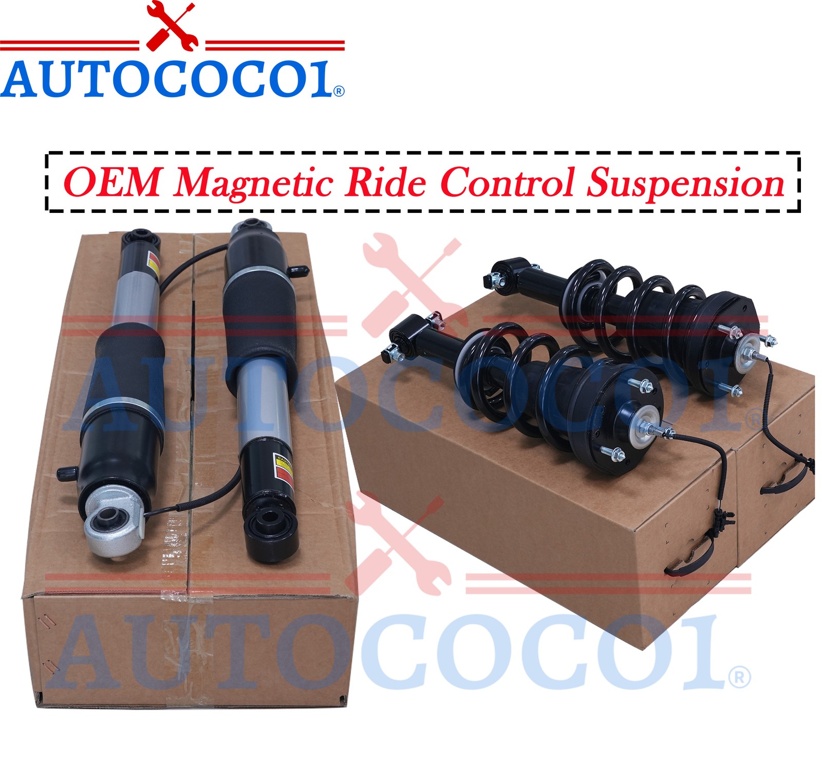 Genuine MagneRide 2X Front+2X Rear Shock Struts Assys For Escalade Yukon Denali