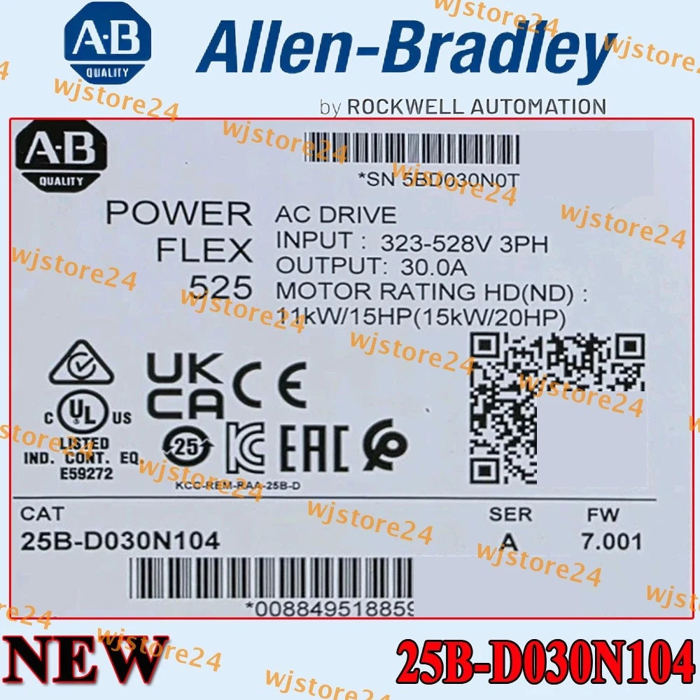 25B-D030N104 New NEW PLC PowerFlex 525 15kW (20Hp) AC Drive  US
