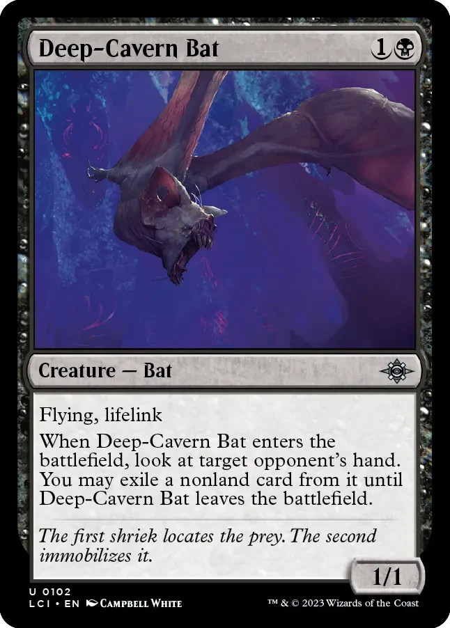 Deep-Cavern Bat - The Lost Caverns of Ixalan - 102 - NM - MTG Deep-Cavern Bat - The Lost Caverns of Ixalan - 102 - NM - MTG