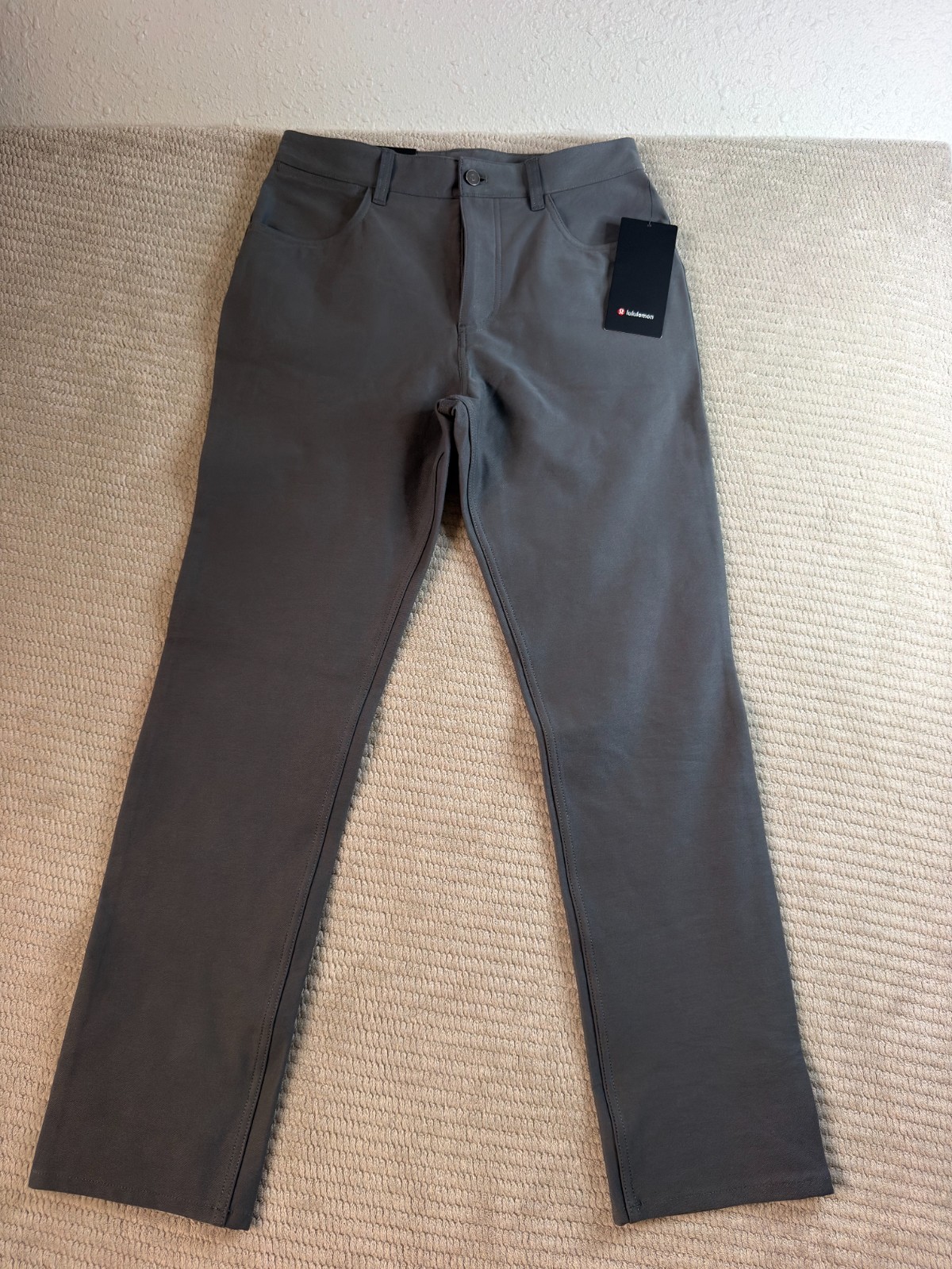 Lululemon EasyFive Classic Straight Pants Mens 30 Gray Business Career LM5B13S