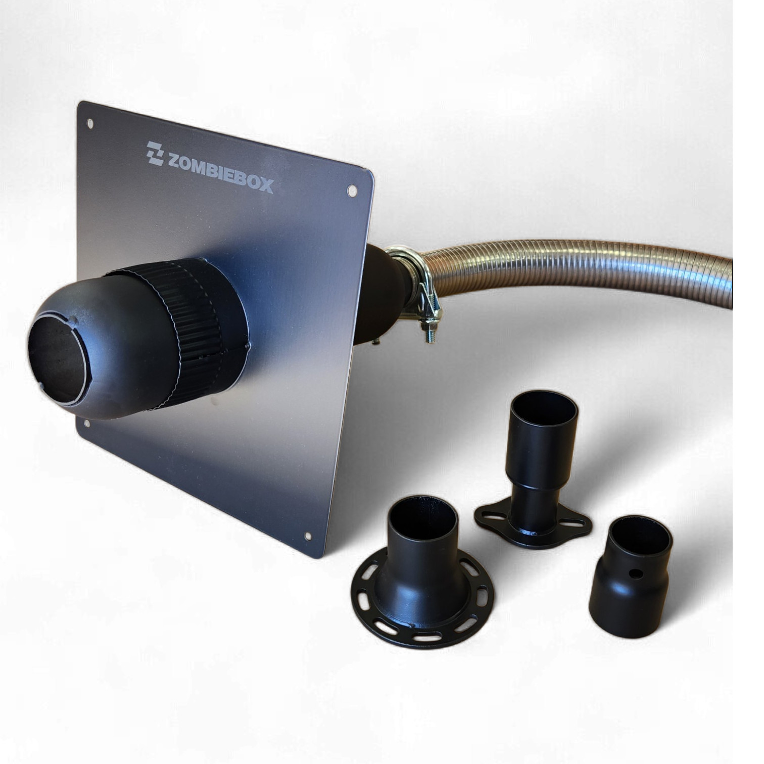 Generator Exhaust Extension Muffler w/Wall Mounting Kit - Universal Fit