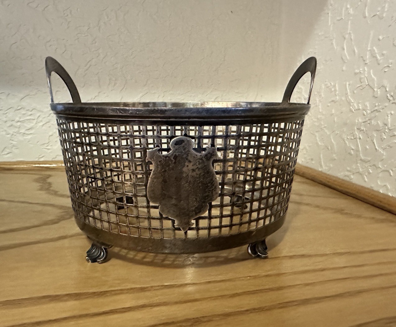 Antique Barbour Silver Co Sterling Pierced Basket 220.1g BSC 328 Openwork