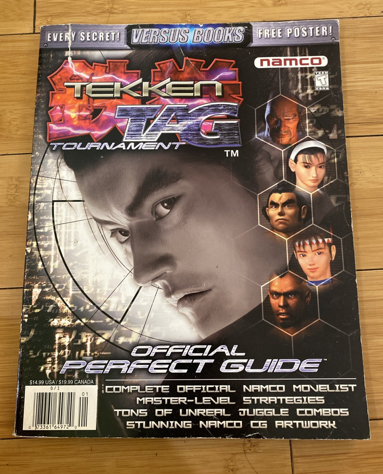 Tekken TAG Tournament Versus Books Official Perfect Guide Namco With Poster
