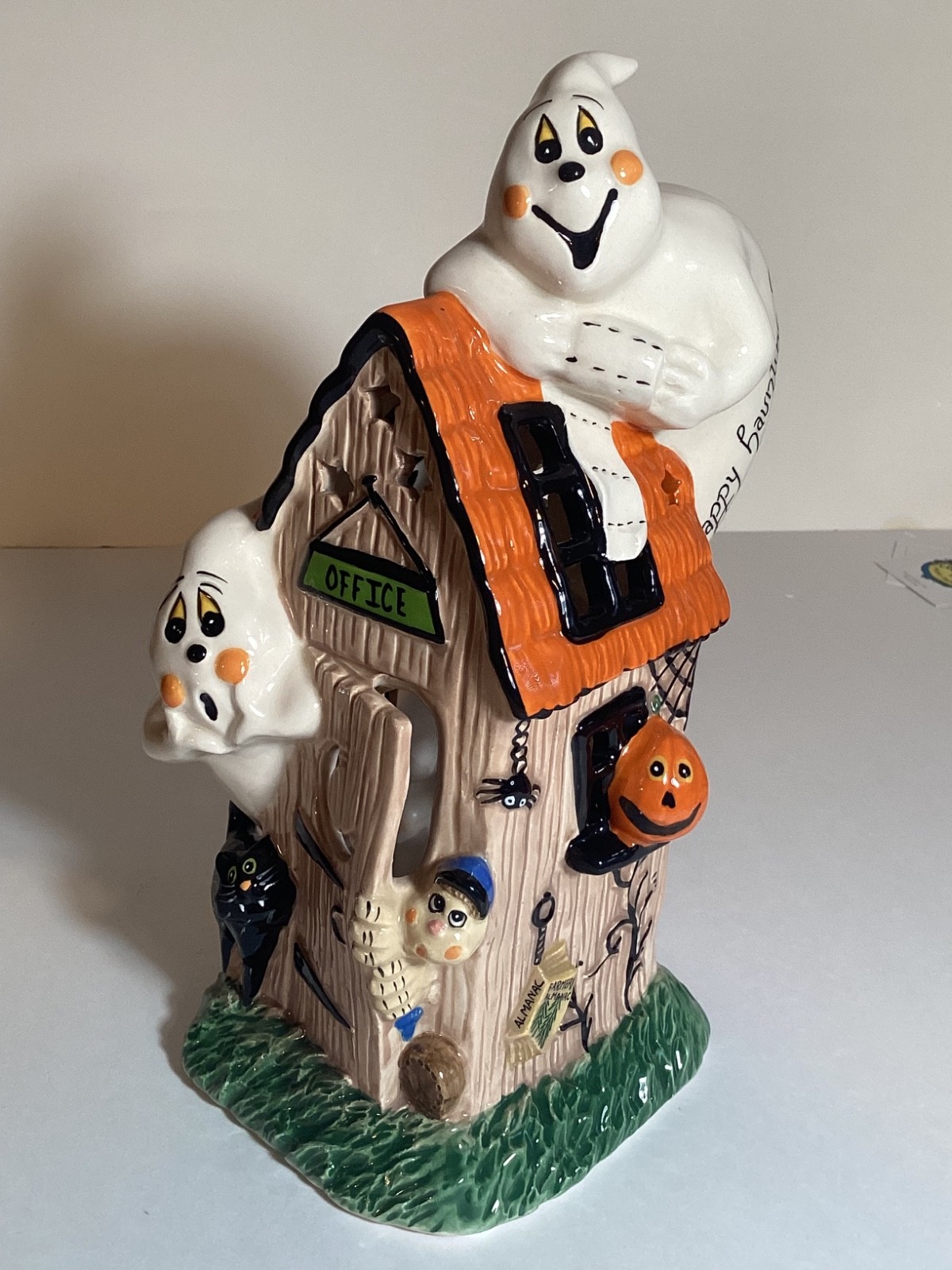 Blue Sky Clayworks Happy Haunting Office Outhouse Candle House Heather Goldminc Blue Sky Clayworks Happy Haunting Office Outhouse Candle House Heather Goldminc