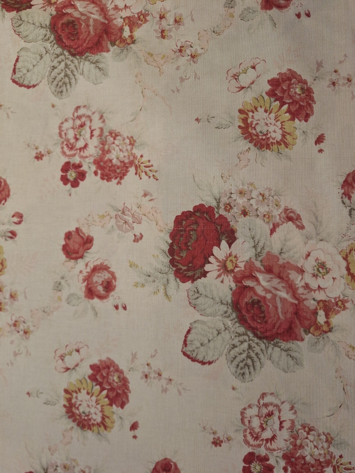 Waverly VINTAGE COLLECTION NORFOLK ROSE Cotton Fabric 56 Waverly VINTAGE COLLECTION NORFOLK ROSE Cotton Fabric 56