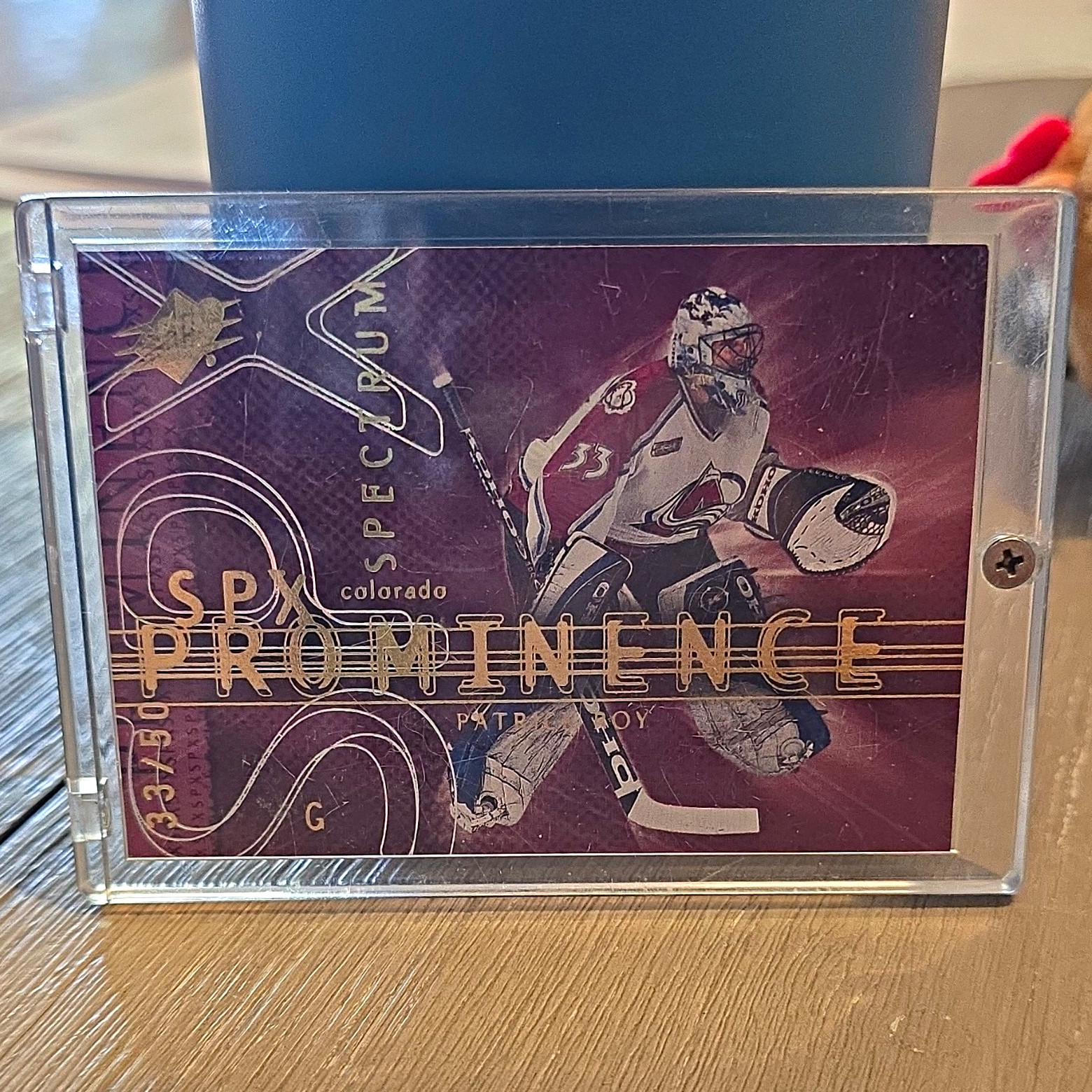 Upper Deck 2000 SPx Prominence Patrick Roy Colorado Avalanche #33/50 Upper Deck 2000 SPx Prominence Patrick Roy Colorado Avalanche #33/50