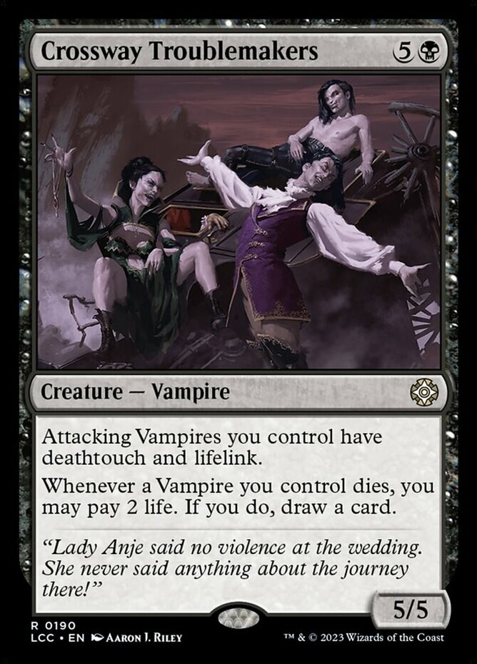 x1 Crossway Troublemakers R MTG Commander: The Lost Caverns of Ixalan M/NM, Engl