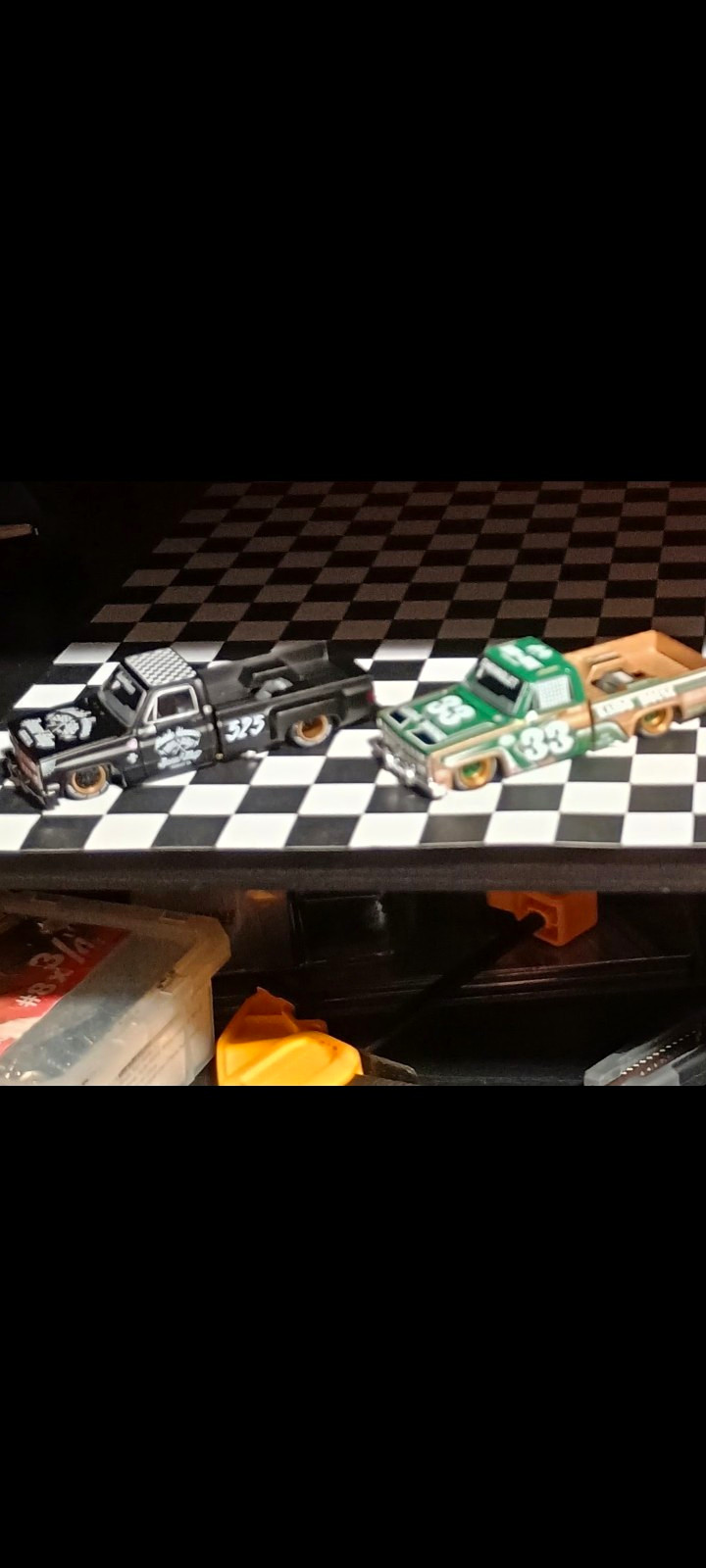 Kaido House 2 New Silverados Black Hot Rod/Green & Brown Intimidater  Unsealed