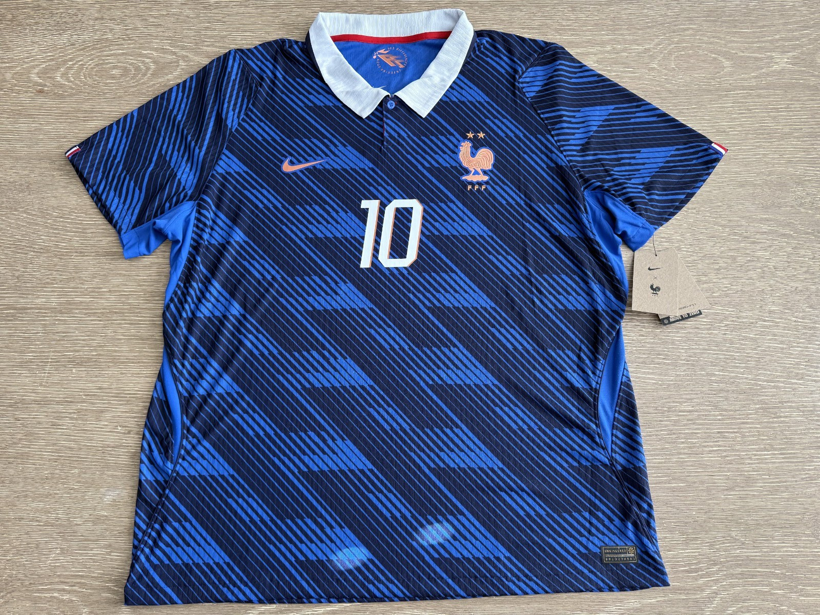 Nike France National Team World Cup MBAPPE 10 Home Blue Authentic Shirt 2026 XXL