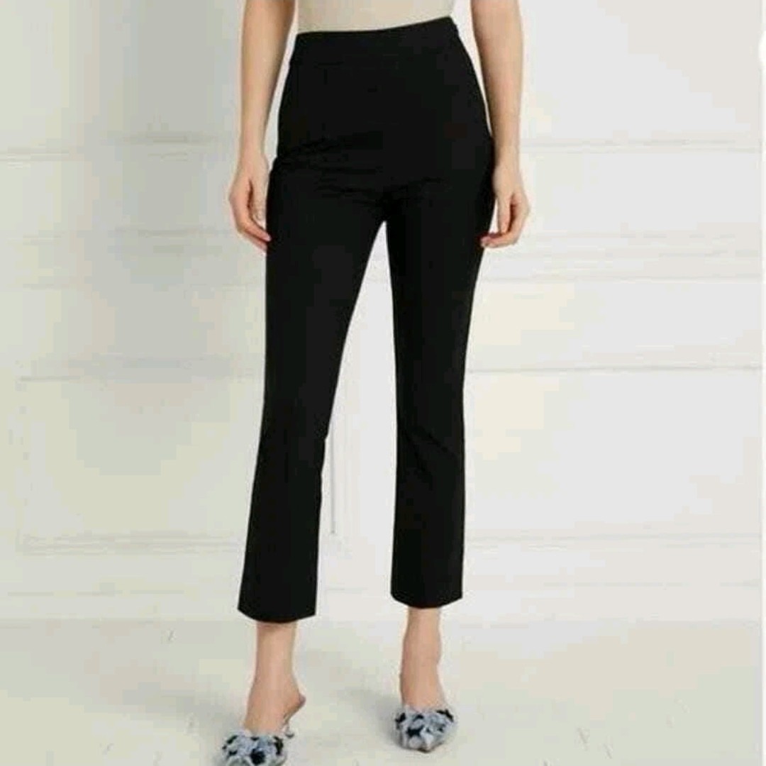 Hill House Womens Claire Pull On Black Cropped Pants Sz M NWT Office Academia Hill House Womens Claire Pull On Black Cropped Pants Sz M NWT Office Academia