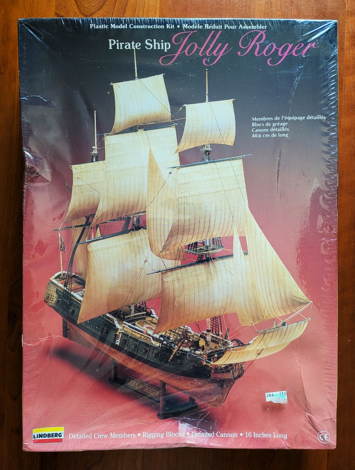 Lindberg Jolly Roger Pirate Ship 1/130 Plastic Model Kit Factory Sealed New