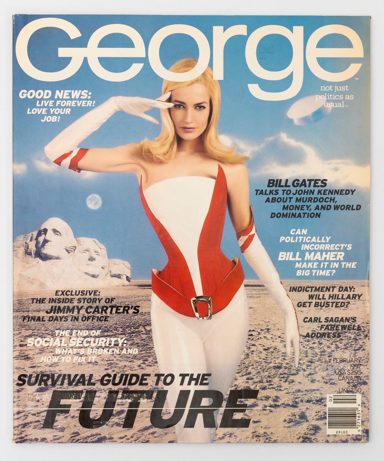 George Magazine February 1997 Survival Guide To The Future JFK Jr Bill Gates George Magazine February 1997 Survival Guide To The Future JFK Jr Bill Gates
