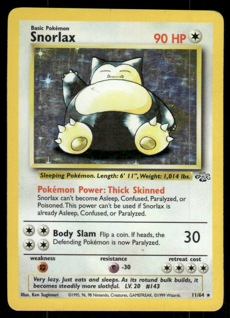Jungle #11/64 Snorlax (11) Jungle #11/64 Snorlax (11)