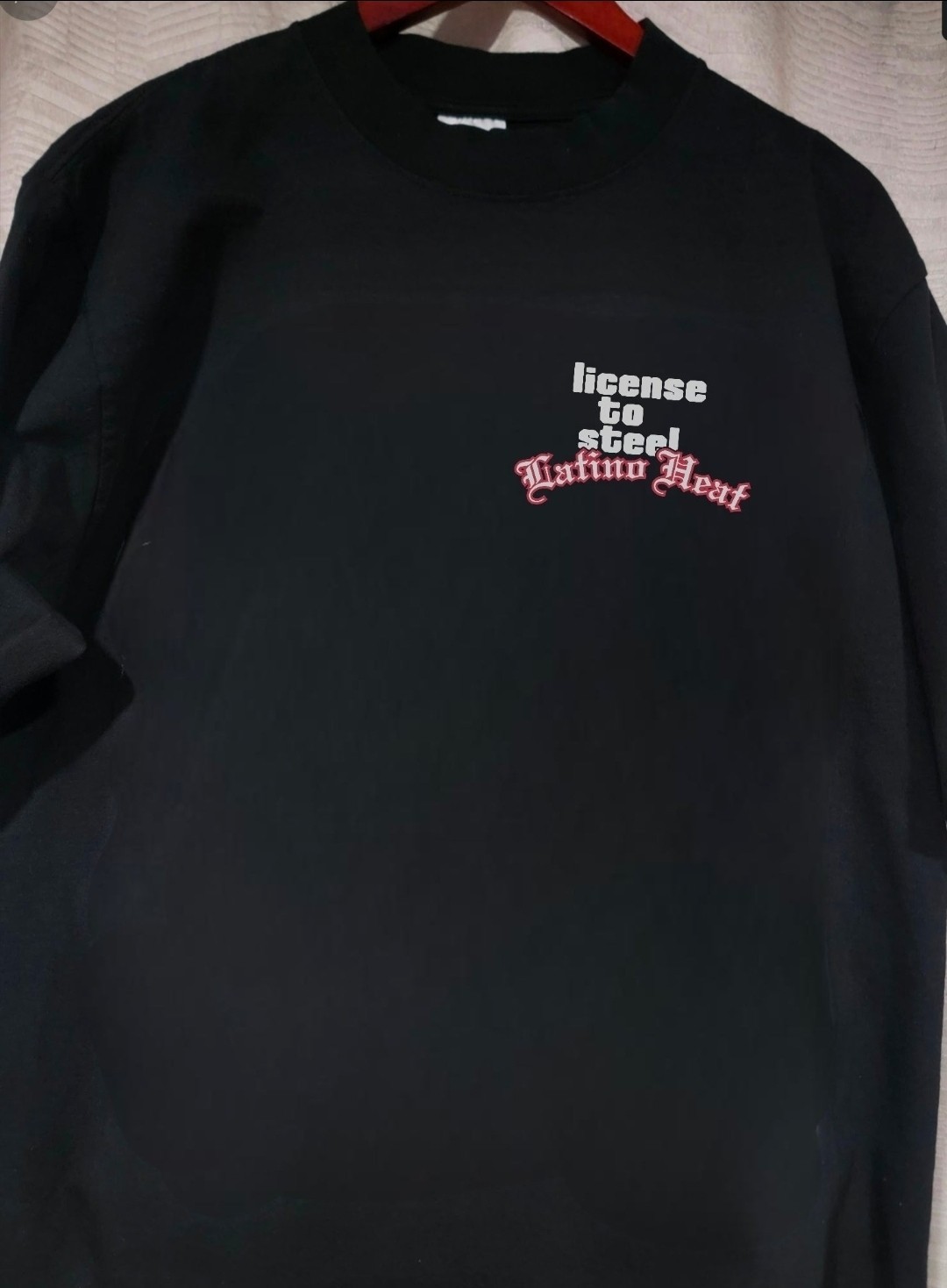 EDDIE GUERRERO GTA  ON A SHAKA SUPERMAX HEAVYWEIGHT GARMET DYED T SHIRT