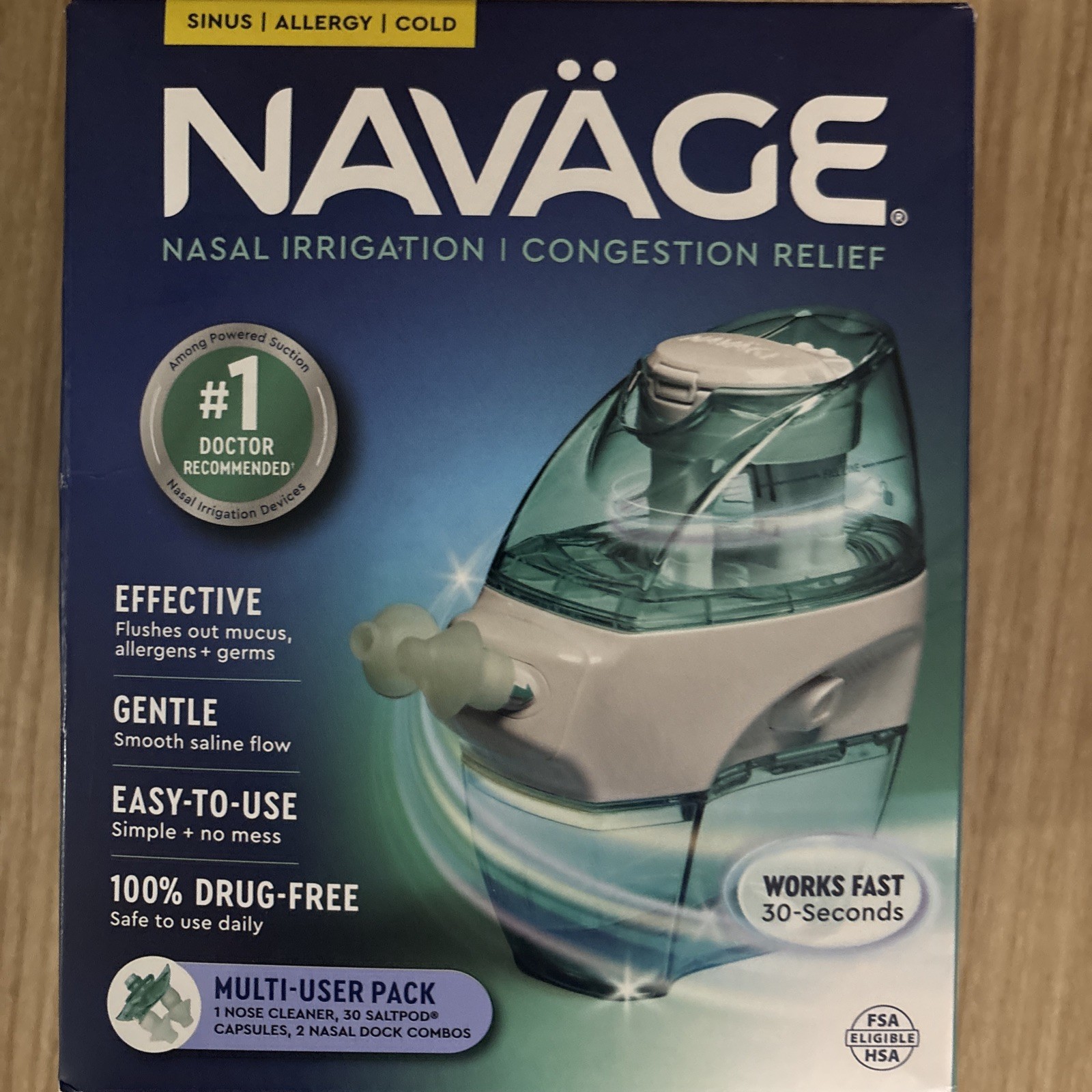 Navage Nasal Care Saline Nasal Irrigation Multi-User NIB
