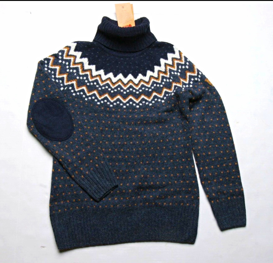 Fjallraven Women’s Medium Ovik Wool Roller Neck Pullover Sweater - New with Tags