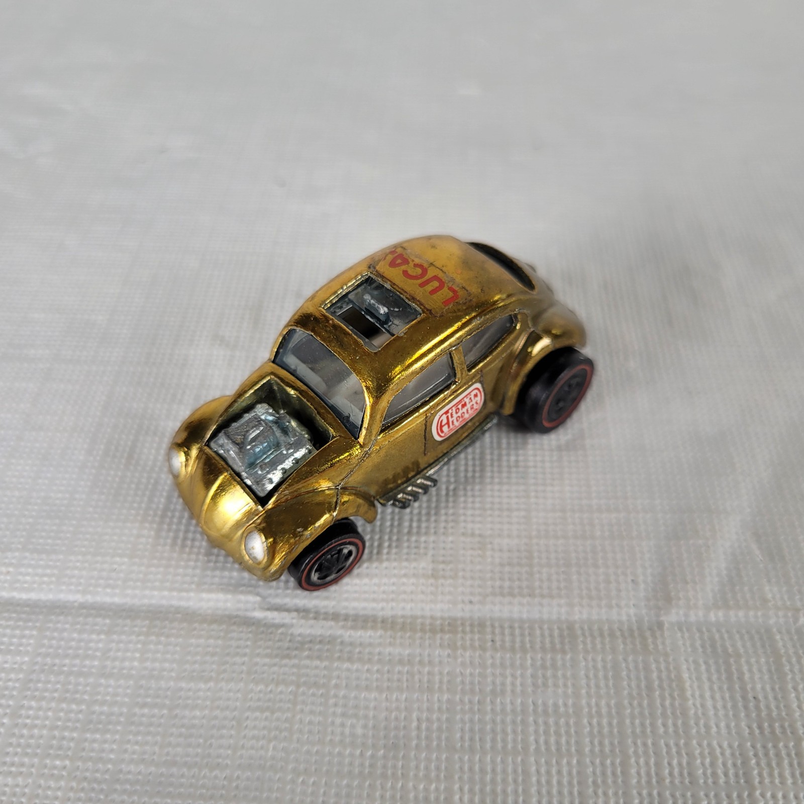 Vintage Mattel Hot Wheels Redline 1967 Volkswagen Custom Gold Hong Kong