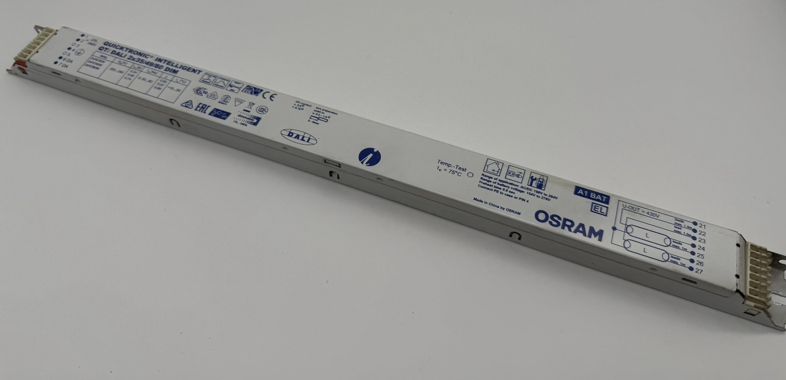 OSRAM QTi DALI 2x35/49/80 DIM Ballast ECG 2x35W 2x49W 2x80W