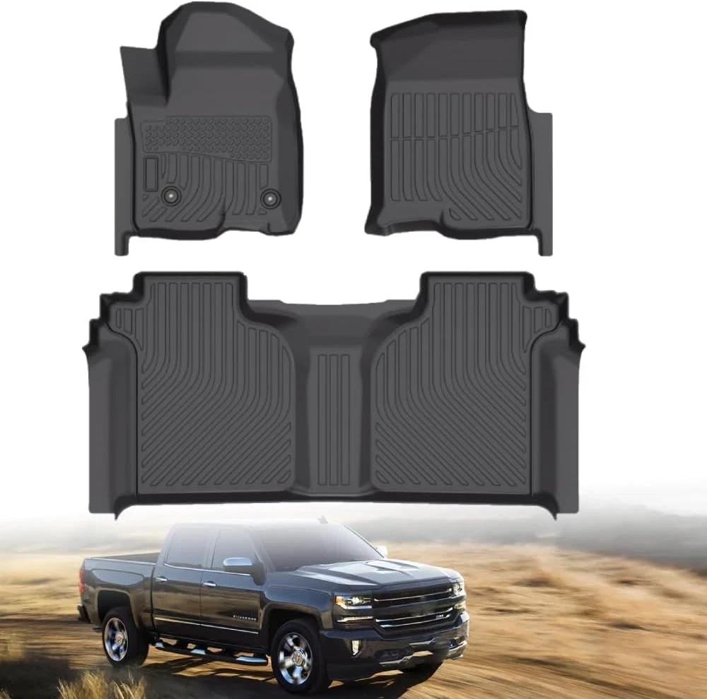 Floor Mats Fit for 2019-2024 2025 Chevy Silverado/Gmc Sierra Denali 1500 & 2020- Floor Mats Fit for 2019-2024 2025 Chevy Silverado/Gmc Sierra Denali 1500 & 2020-