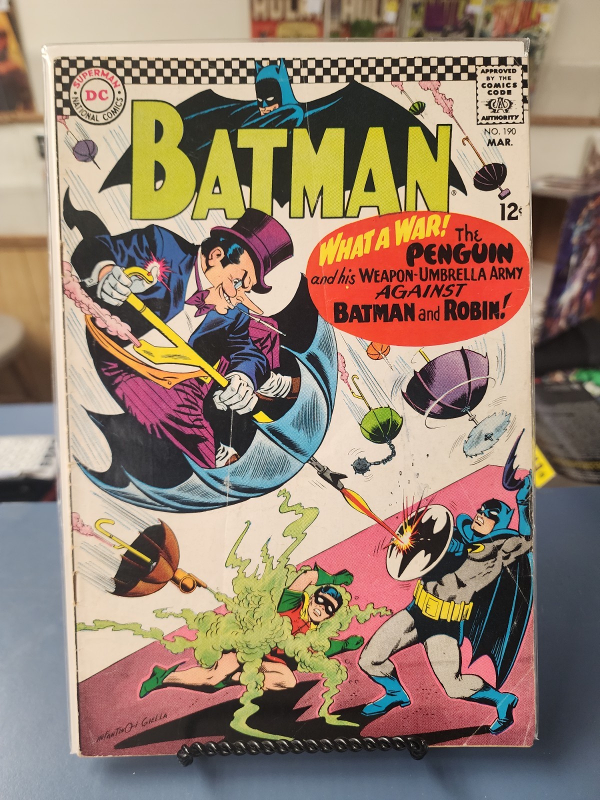 Batman #190. Beautiful Raw Copy