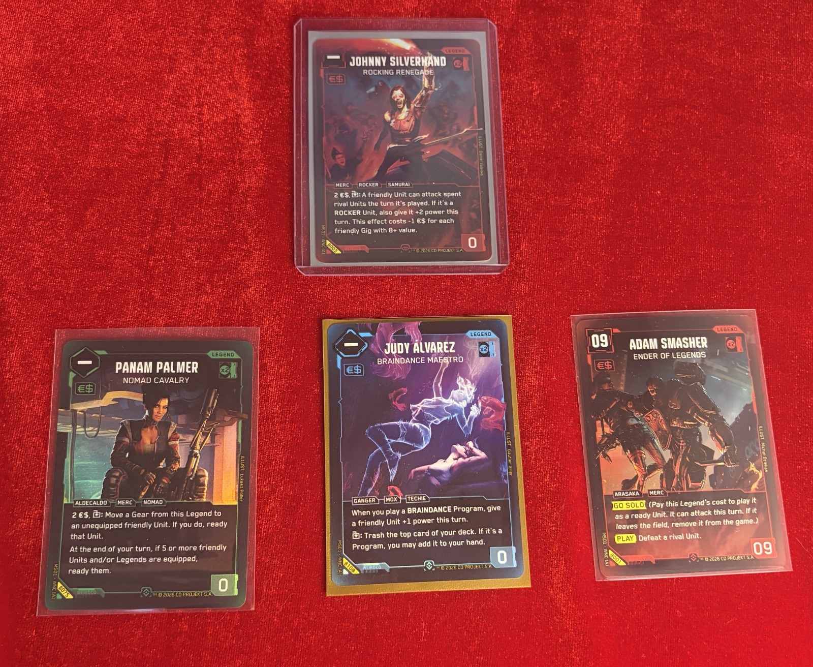 Cyberpunk TCG Beta Full Play Set Common-Rare+ Johnny Silverhand Secret 347 Cards