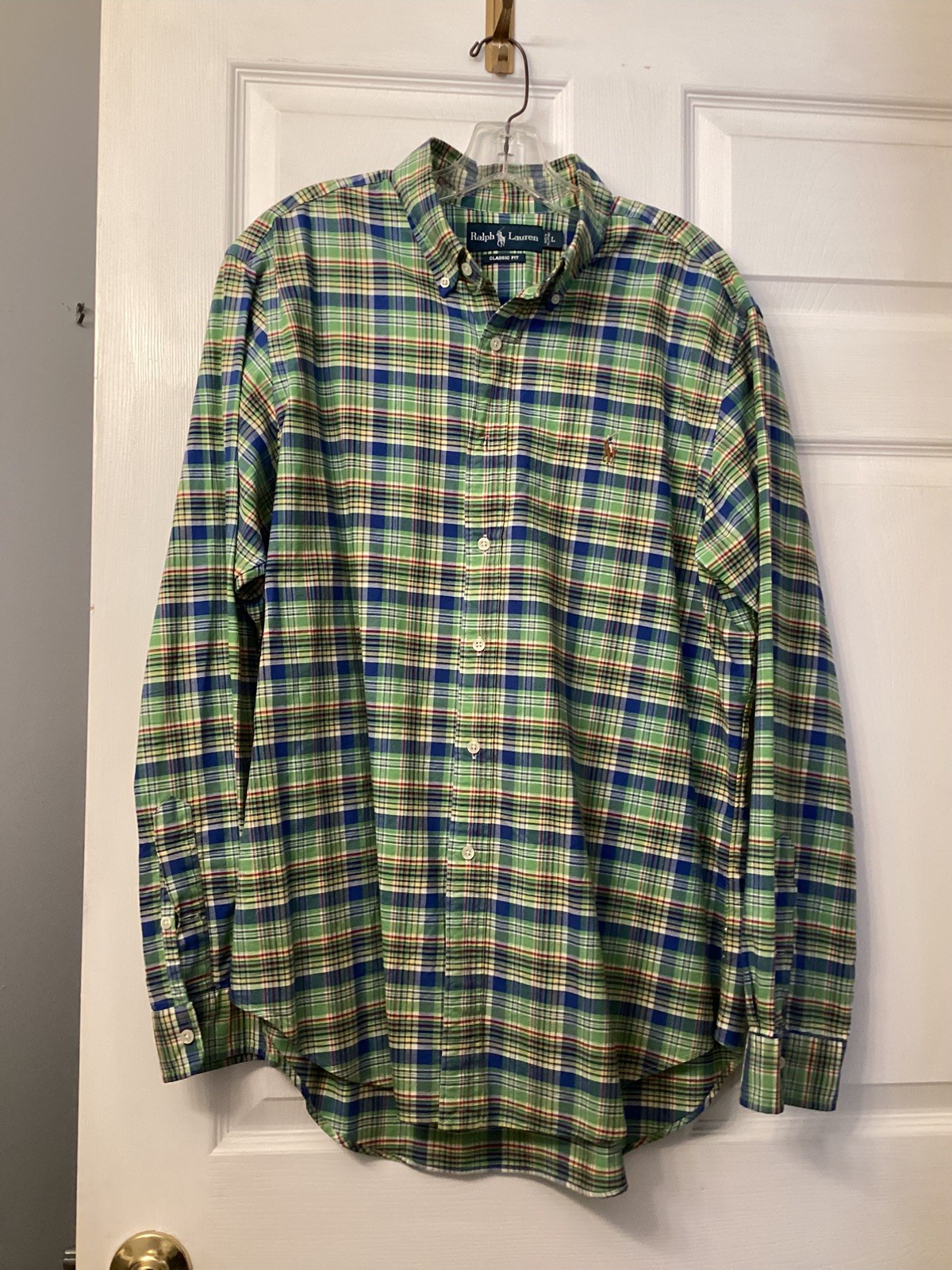 Lot of 10 Ralph Lauren Classic Fit - Men\'s Plaid, Checked & Colid Button Down-L Lot of 10 Ralph Lauren Classic Fit - Men\'s Plaid, Checked & Colid Button Down-L