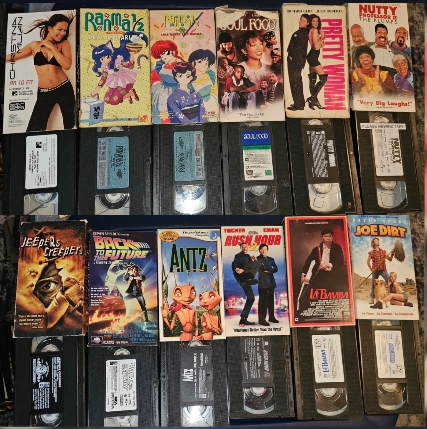VHS (21ct) Mixed Lot Pokémon/DBZ/Bob Marley/Anime/Universal/Dreamworks/Columbia