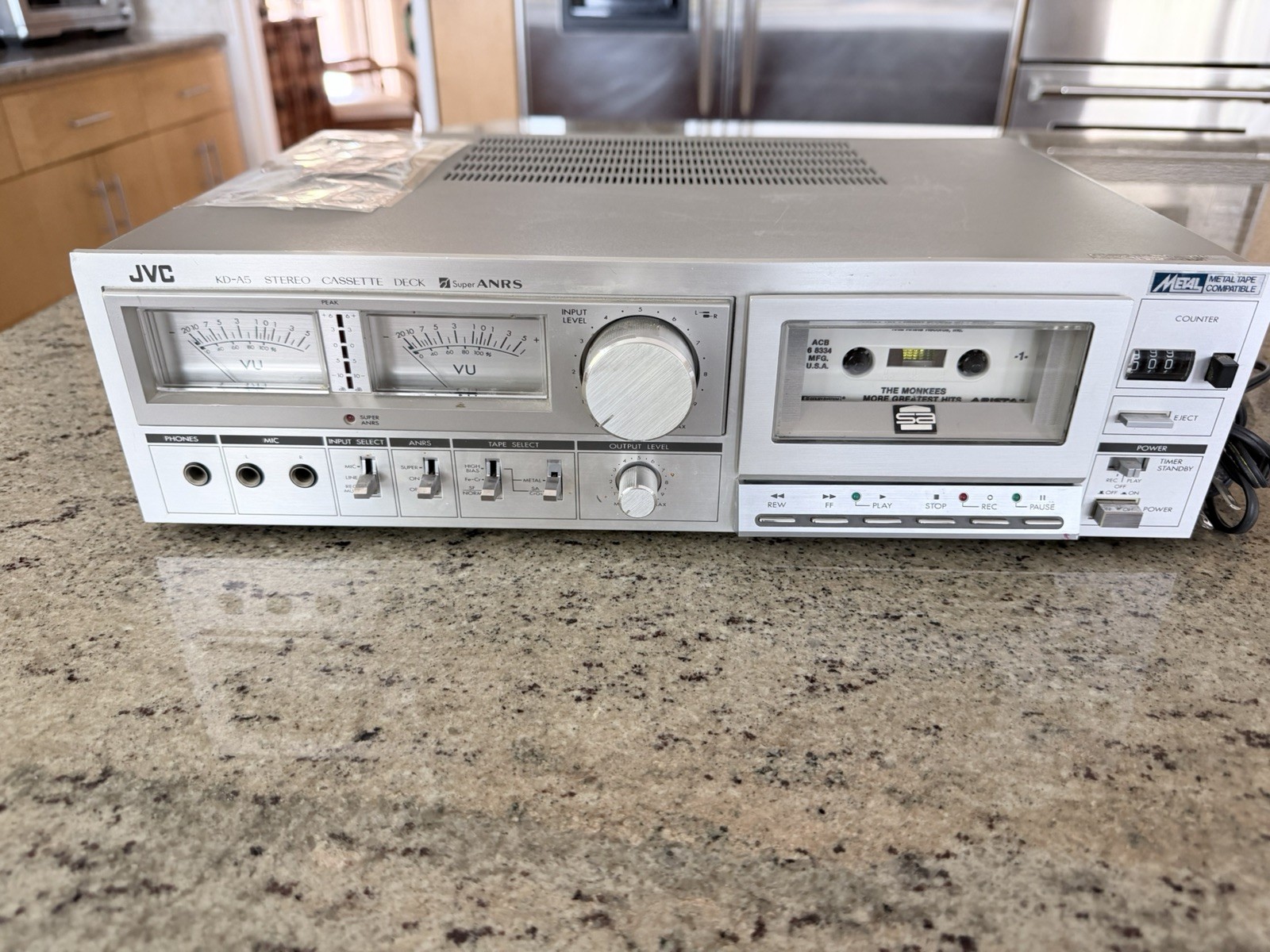 JVC KD-A5 Vintage Stereo Cassette Deck – New Belts – Tested & Working