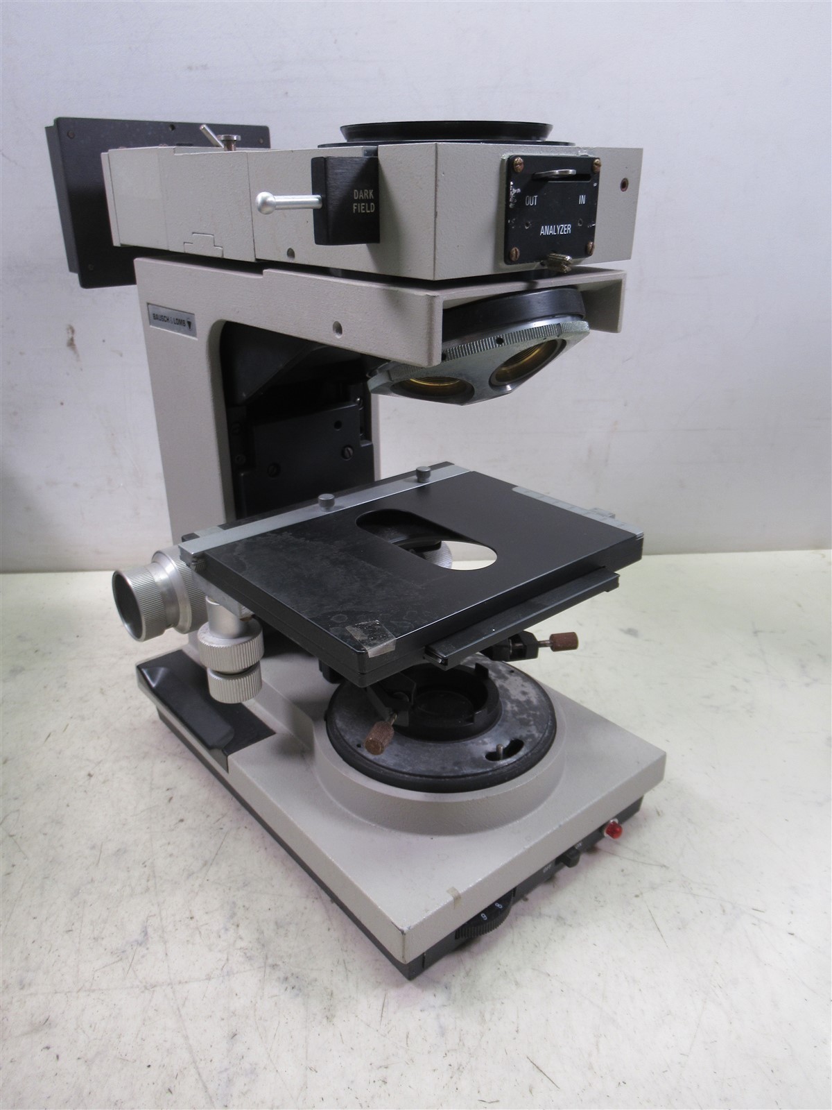 Bausch & Lomb Balplan Metallurgical Microscope Body XY Stage Darkfield Analyzer