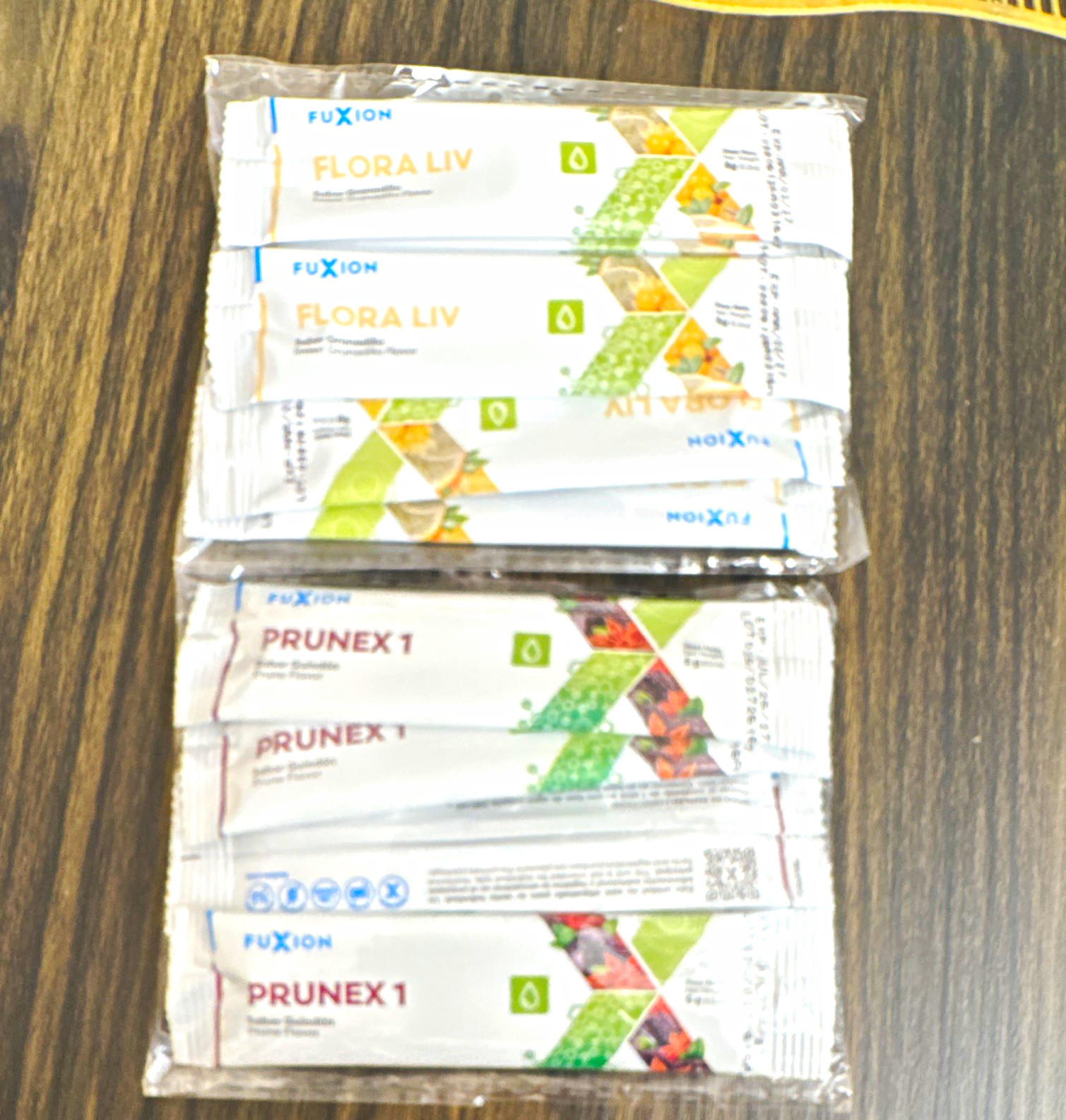 Fuxion Flora Liv & Prunex Sachets Sweet Granadilla Flavor Exp 09/22/2026