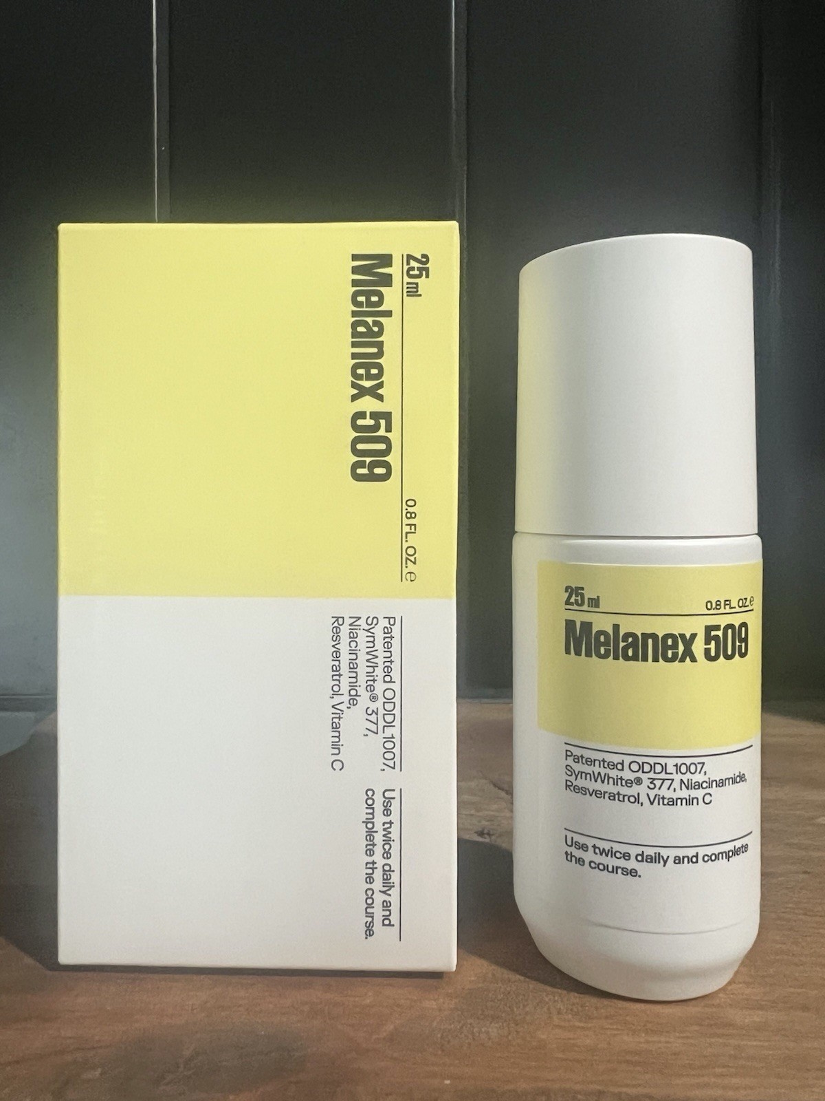 Melanex 509 Niacinamide Resveratrol Vitamin C 25 ml / .8 oz - New in Box Melanex 509 Niacinamide Resveratrol Vitamin C 25 ml / .8 oz - New in Box