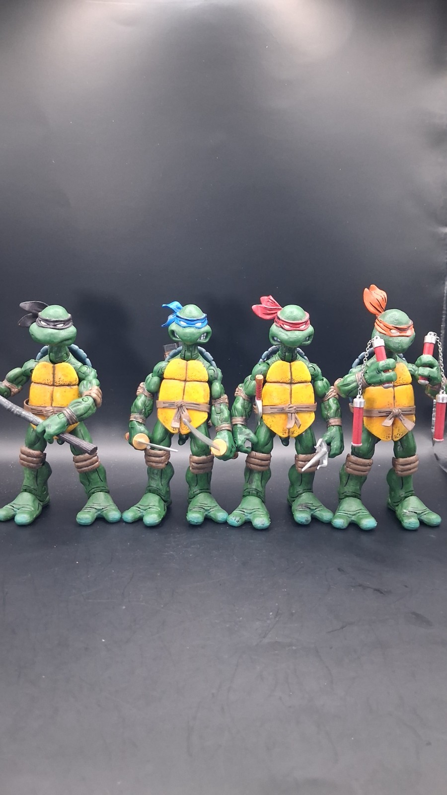 NECA Lot (4) TMNT Teenage Mutant Ninja Turtles Figures 2008 Mirage KO