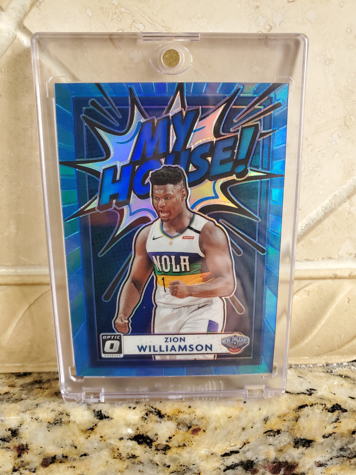 RARE 2020-21 OPTIC ZION WILLIAMSON MY HOUSE BLUE PRIZM /85 LOW POP CARD RARE 2020-21 OPTIC ZION WILLIAMSON MY HOUSE BLUE PRIZM /85 LOW POP CARD