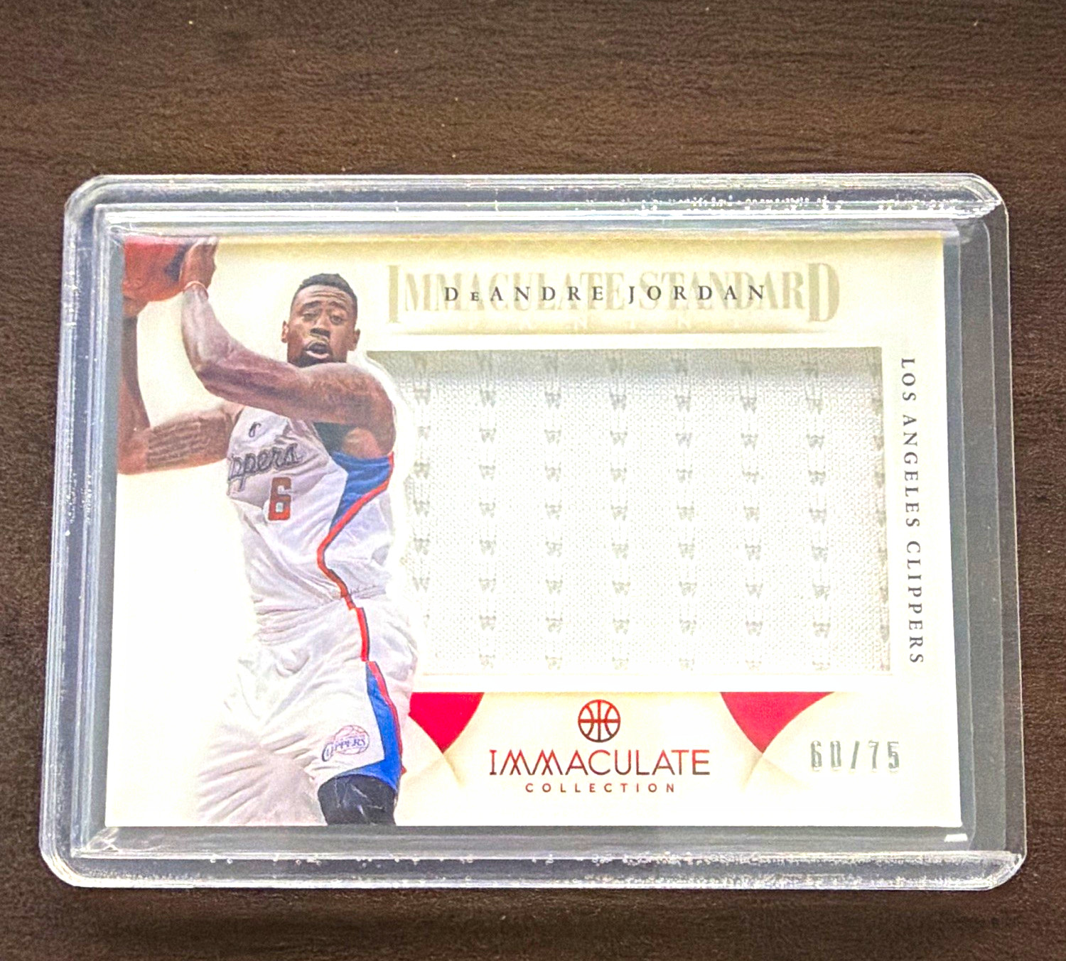 Panini 2012-13 Immaculate DeAndre Jordan Immaculate Standard #IS-DJ MEM /75 Panini 2012-13 Immaculate DeAndre Jordan Immaculate Standard #IS-DJ MEM /75