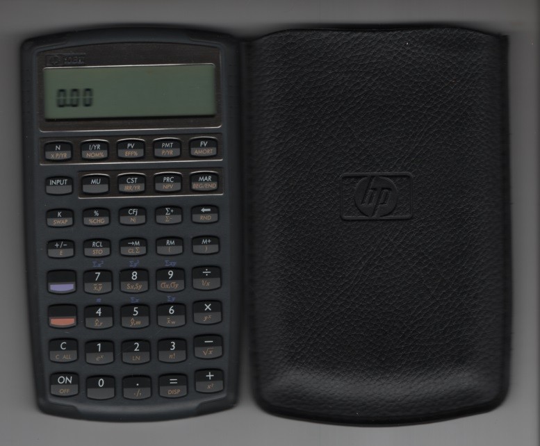 HP 10bII  Financial Calculator With Case NEW batteries TESTED  