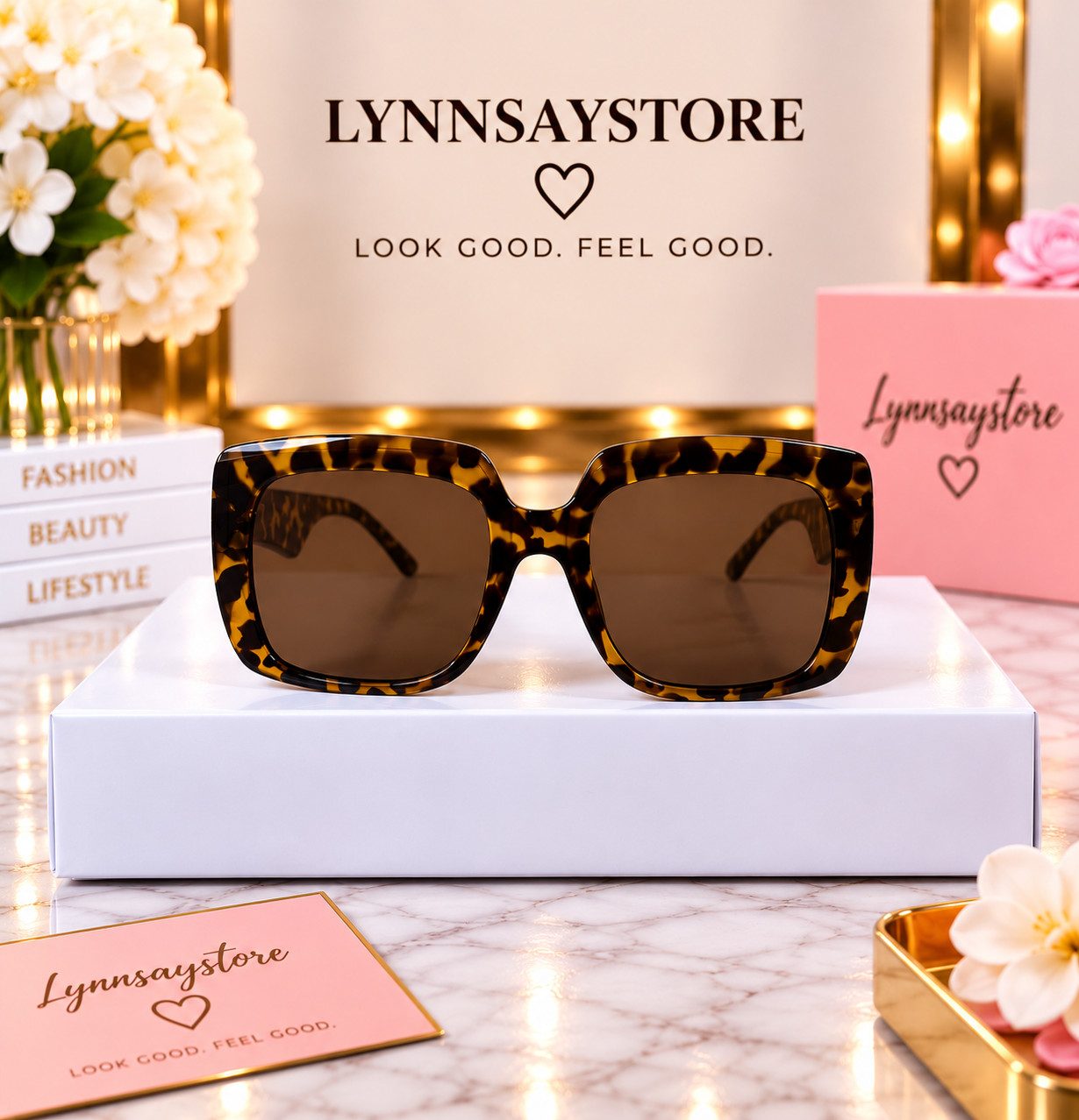women\'s Oversized Tortoiseshell square sunglasses Brown Lens Fashion Shades women\'s Oversized Tortoiseshell square sunglasses Brown Lens Fashion Shades