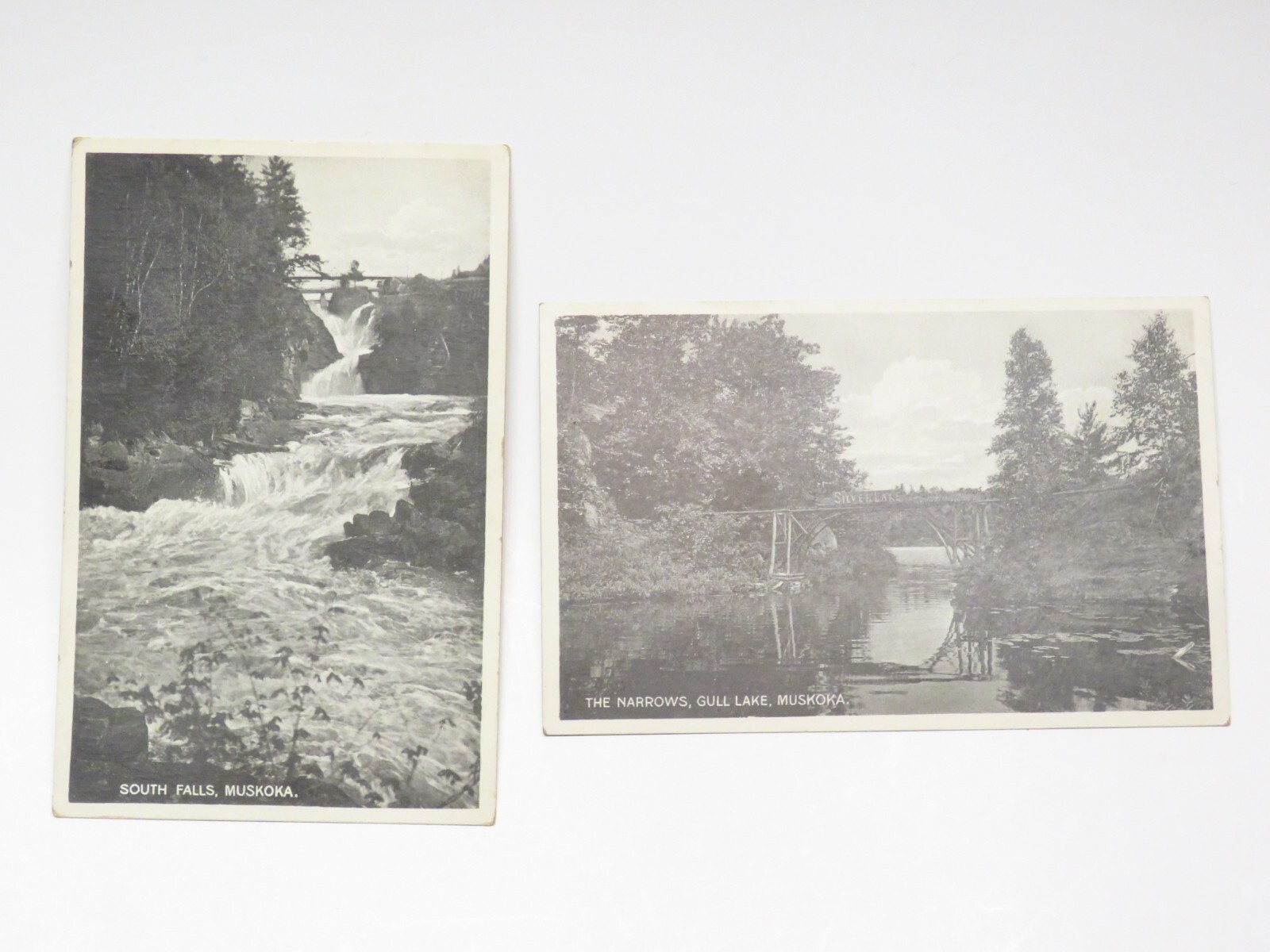 ANTIQUE SOUTH FALLS GULL LAKE MUSKOKA CANADA POSTCARD ANTIQUE SOUTH FALLS GULL LAKE MUSKOKA CANADA POSTCARD