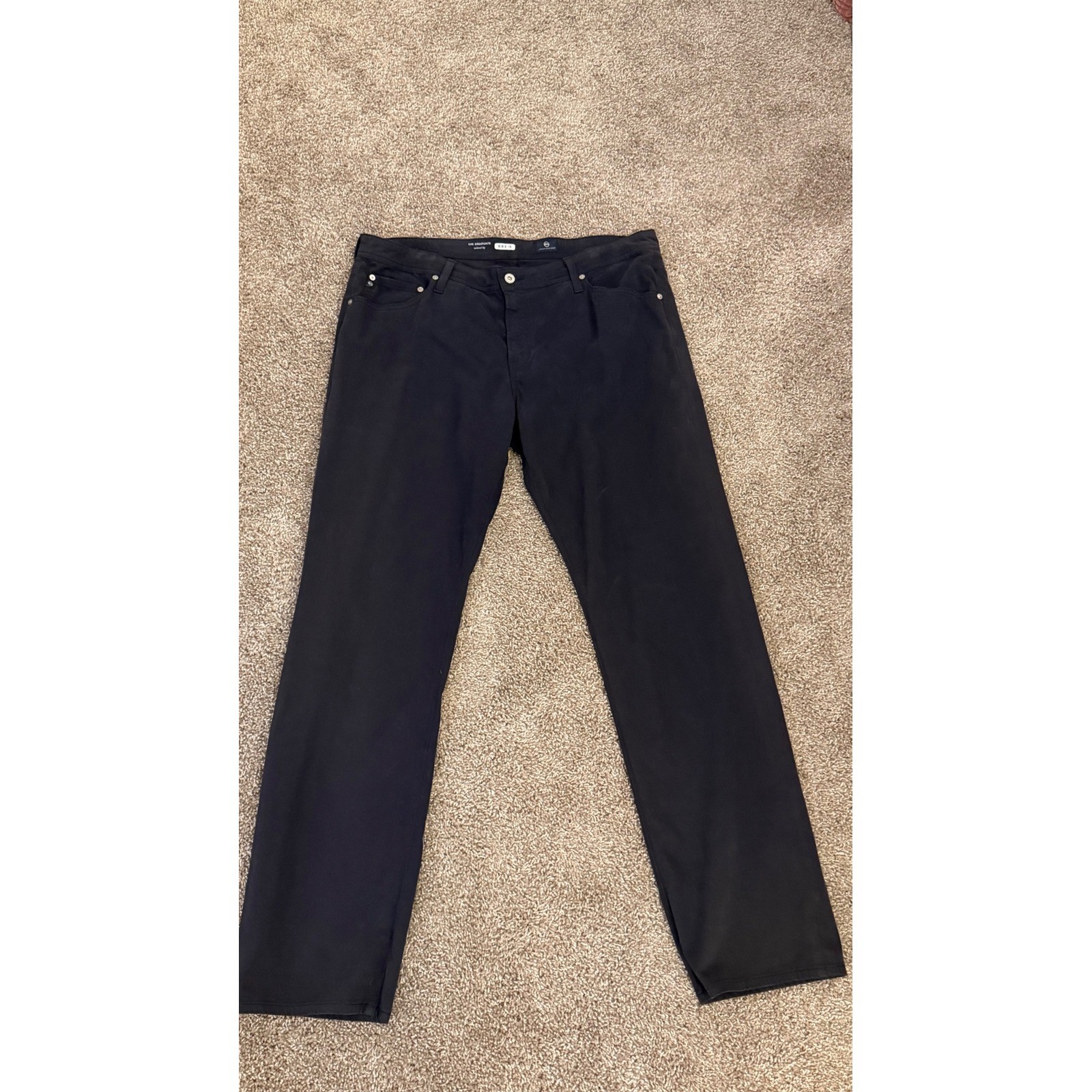 AG Adriano Goldschmied The Graduate Tailored Leg Navy Blue Pants 38x32 AG Adriano Goldschmied The Graduate Tailored Leg Navy Blue Pants 38x32