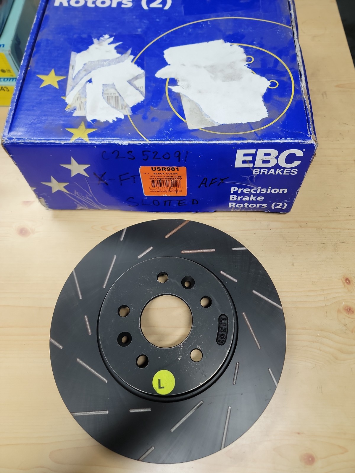 EBC Brakes - Black Color Rotor Set - USR981 EBC Brakes - Black Color Rotor Set - USR981