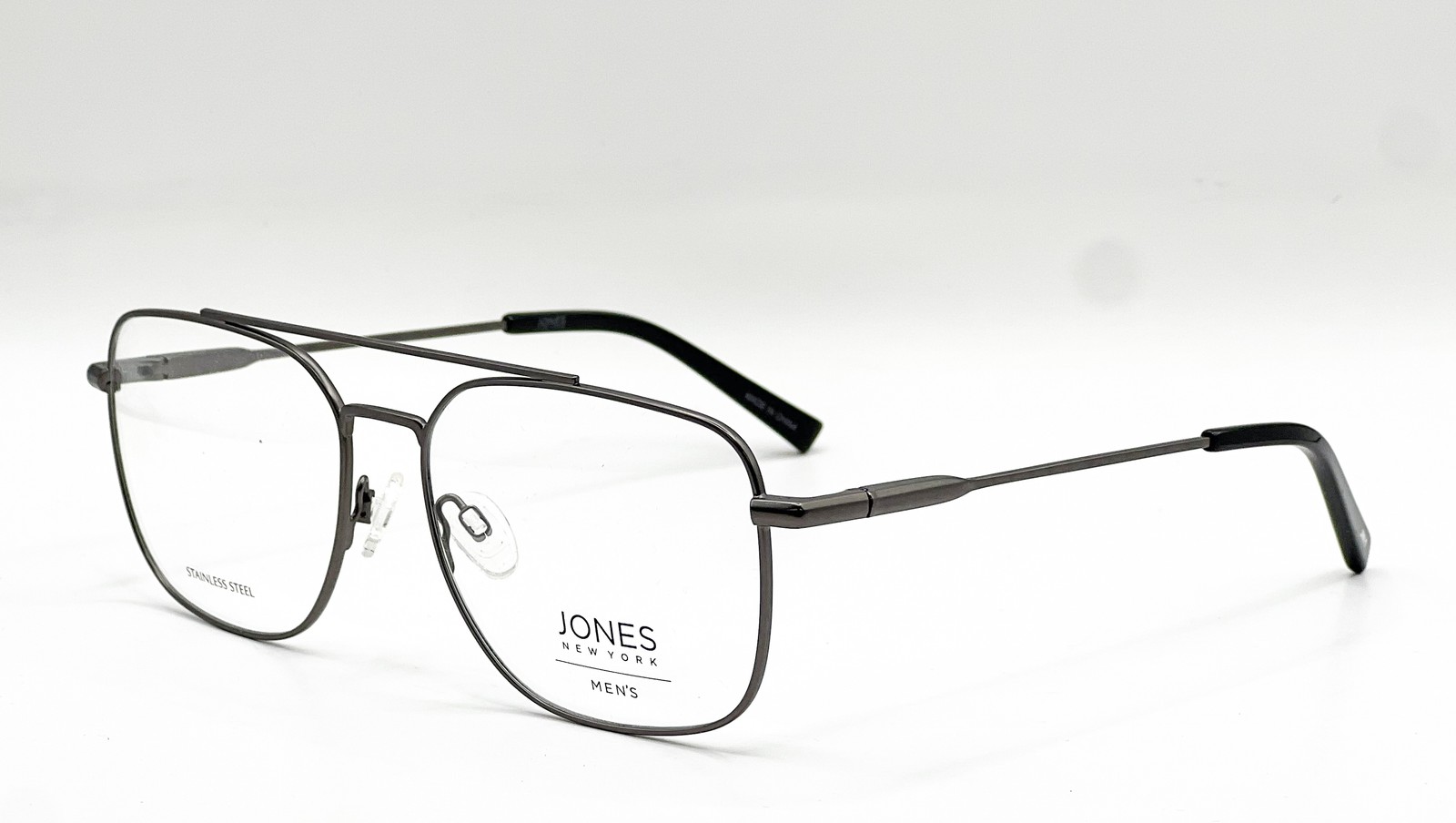 NEW JONES NEW YORK VJOMK16 GUNMETAL AUTHENTIC EYEGLASSES 56-16