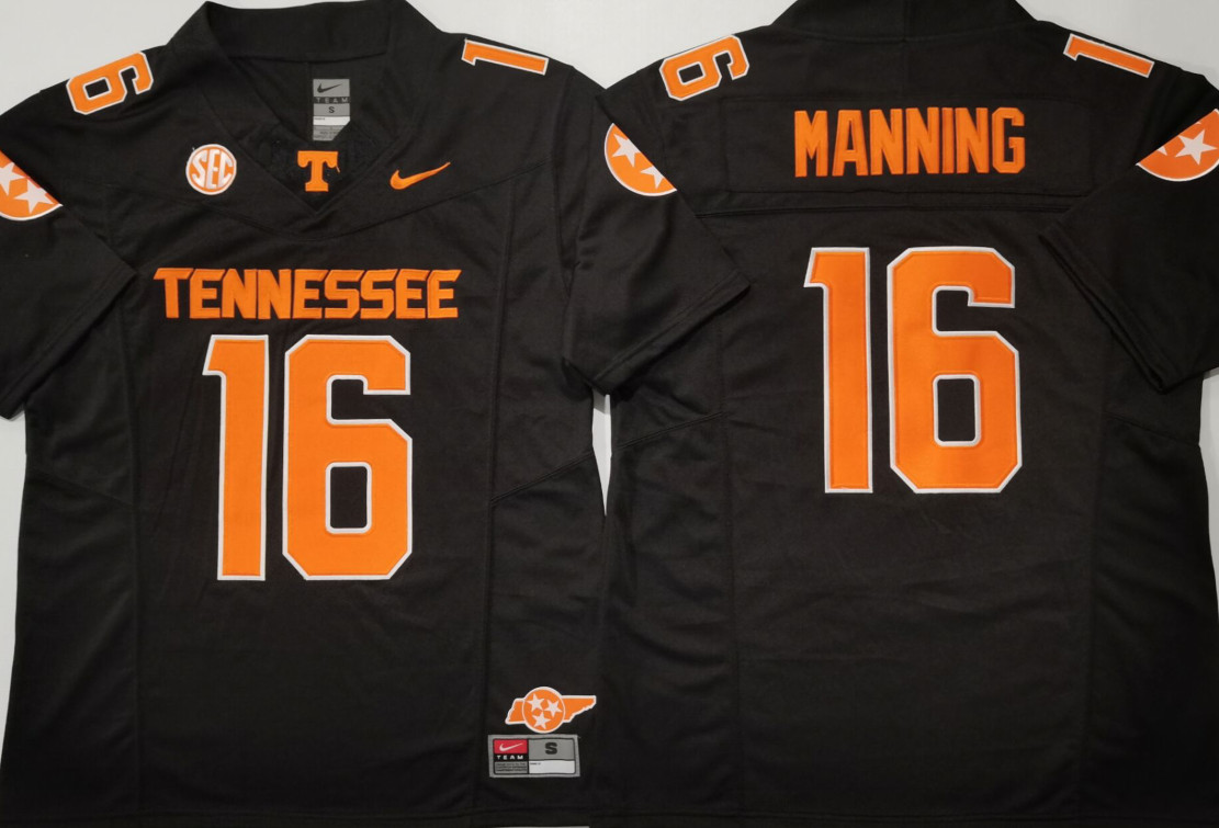 11 Colors 16# Peyton Manning Tennessee Volunteers Jersey All Stitched