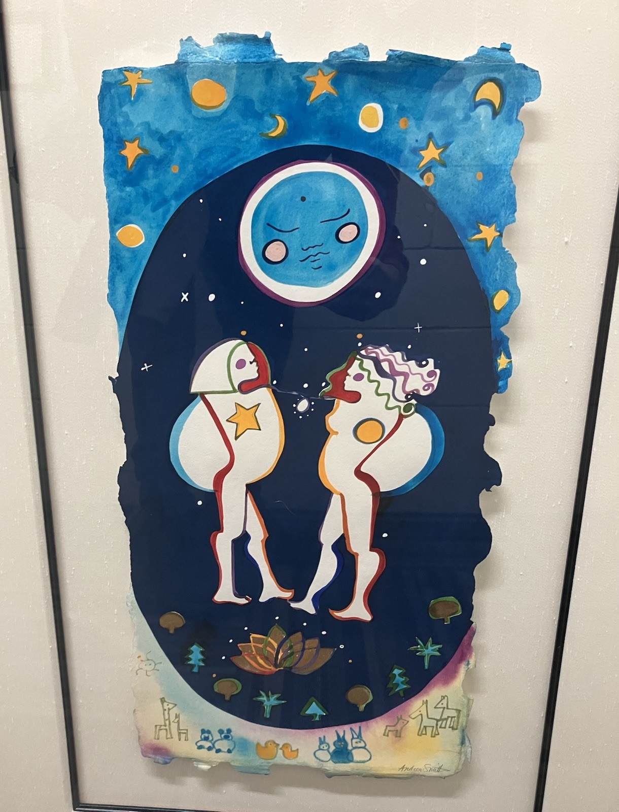 ANDREA SMITH Original Painting Artwork Framed Art Hawaii ANDREA SMITH Original Painting Artwork Framed Art Hawaii