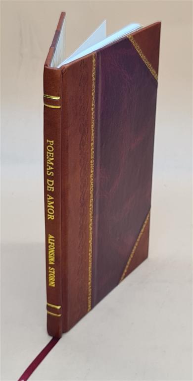 Poemas de amor. 1926 by Storni, Alfonsina [Leather Bound]