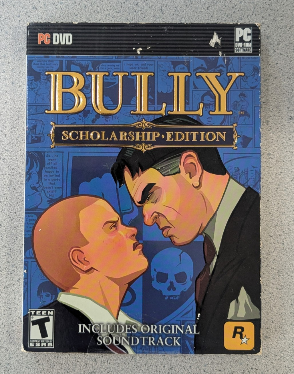 Bully Scholarship Edition (PC, 2008) Slipcover, Map, Insert Included