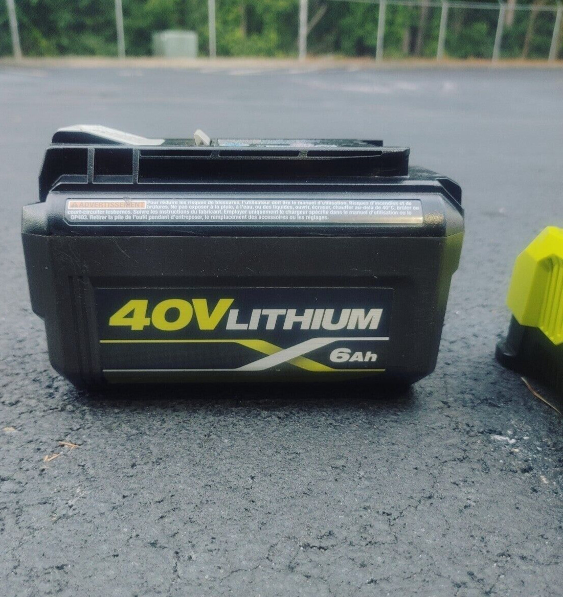Ryobi 40v Battery (6ah) and Fast Charger