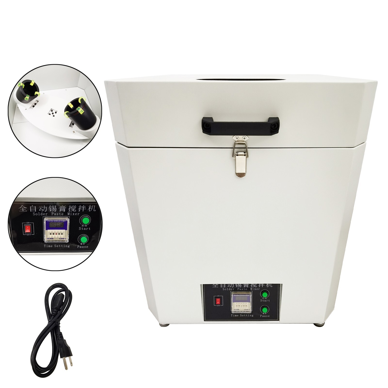 Automatic Solder Tin Paste Mixer Stirrer High Speed 1000ml *2 Digital Display